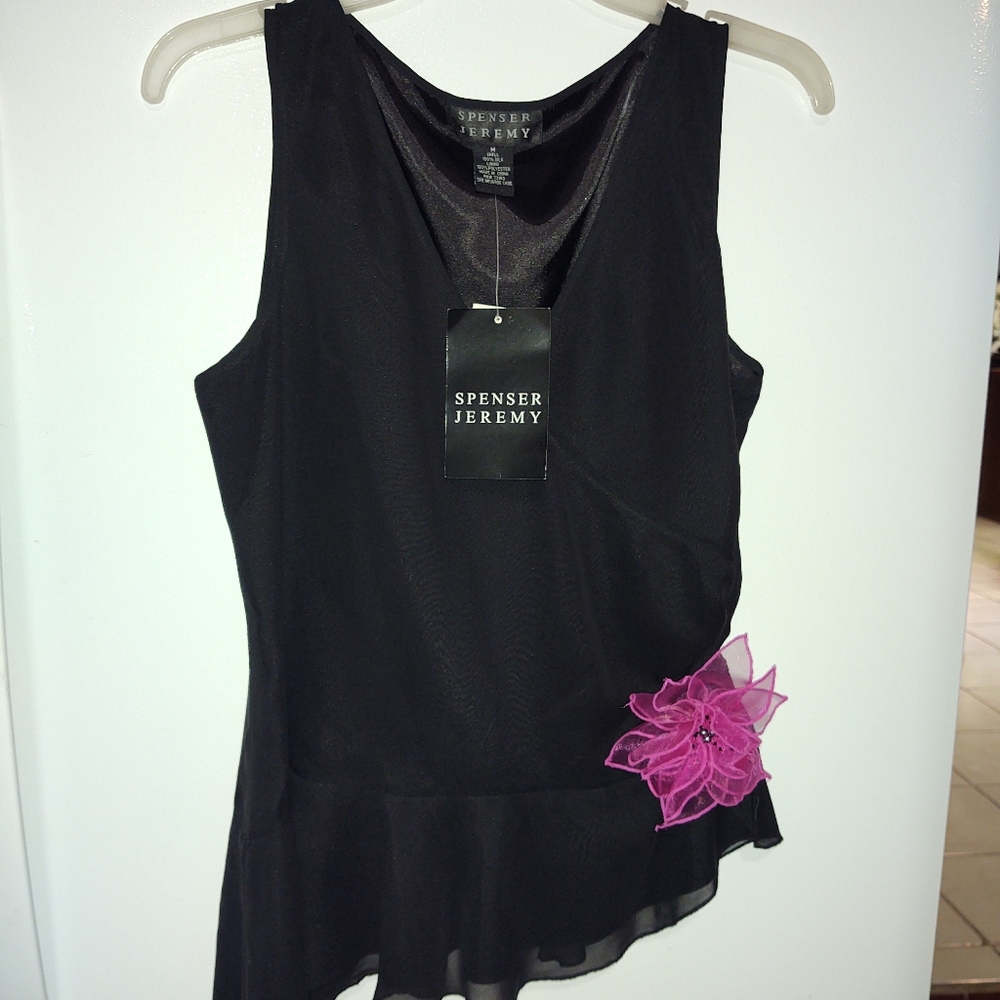 Black Spencer Jeremy Silk Shirt